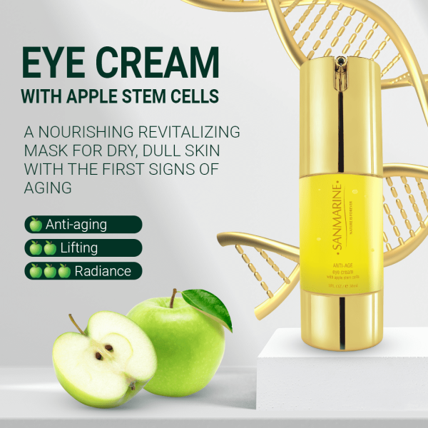 Eye Cream With Apple Stem Cells | Anti-Wrinkles and Lifting Effect 