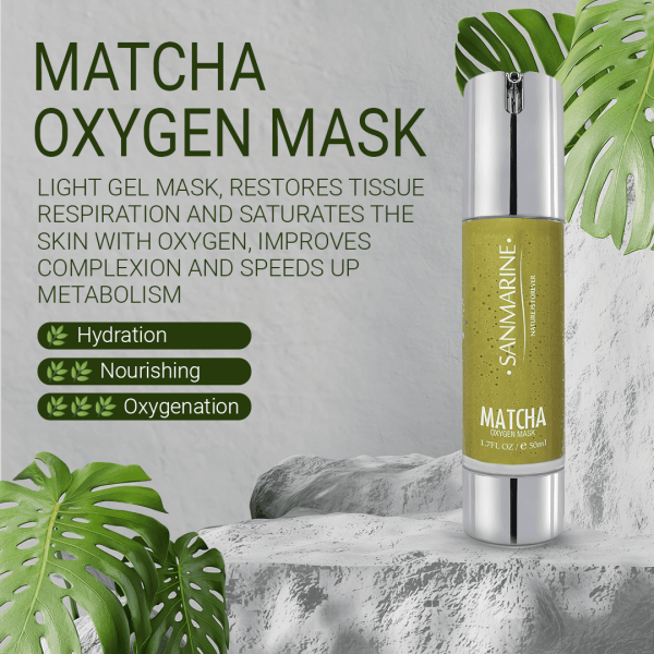 MATCHA OXYGEN MASK | Helps with skin recovery | saturates skin with oxygen 